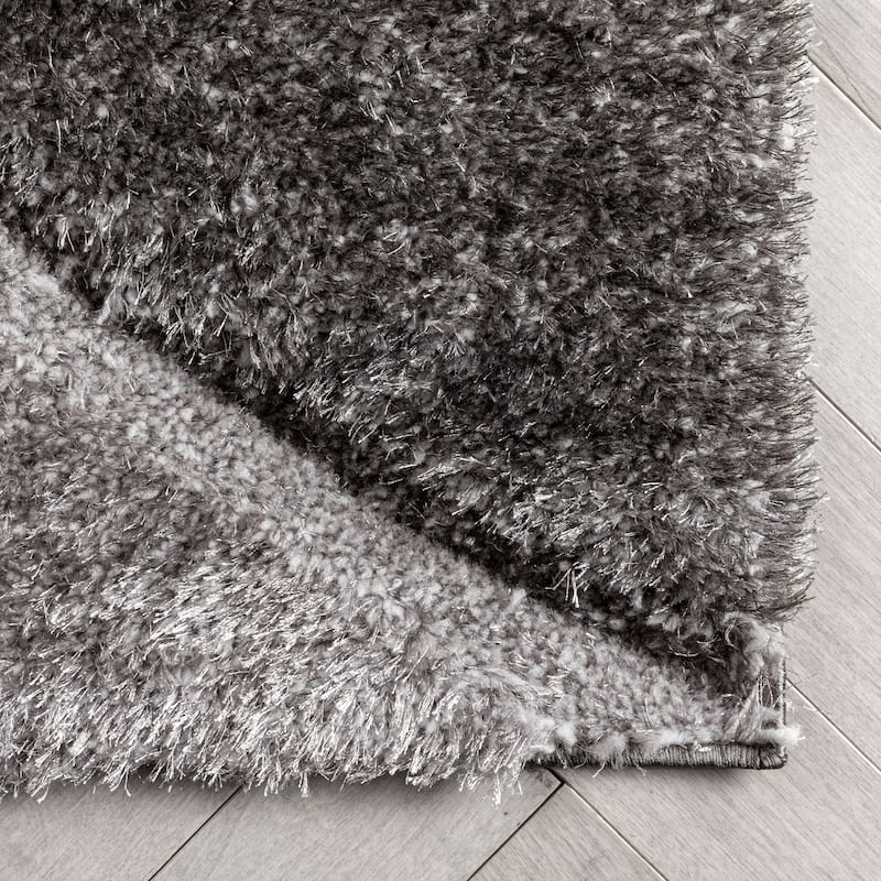 Well Woven San Francisco Luz Geometric Modern Carved Shag Area Rug