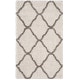 preview thumbnail 109 of 145, SAFAVIEH Hudson Shag Ariola Trellis 2-inch Thick Rug 3' x 5' - Ivory/Grey