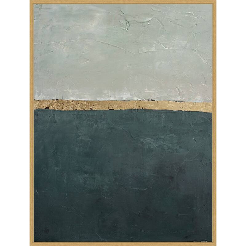 Rituals Sea by Design Fabrikken Framed Canvas Wall Art Print - Sylvie Bright Gold