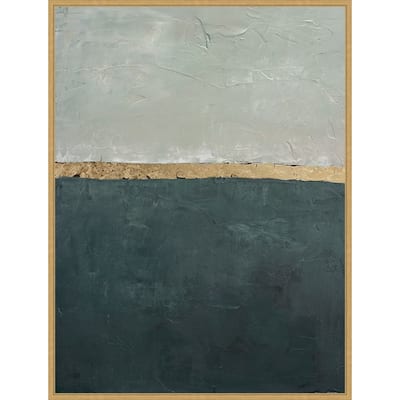 Rituals Sea by Design Fabrikken Framed Canvas Wall Art Print - Sylvie Bright Gold
