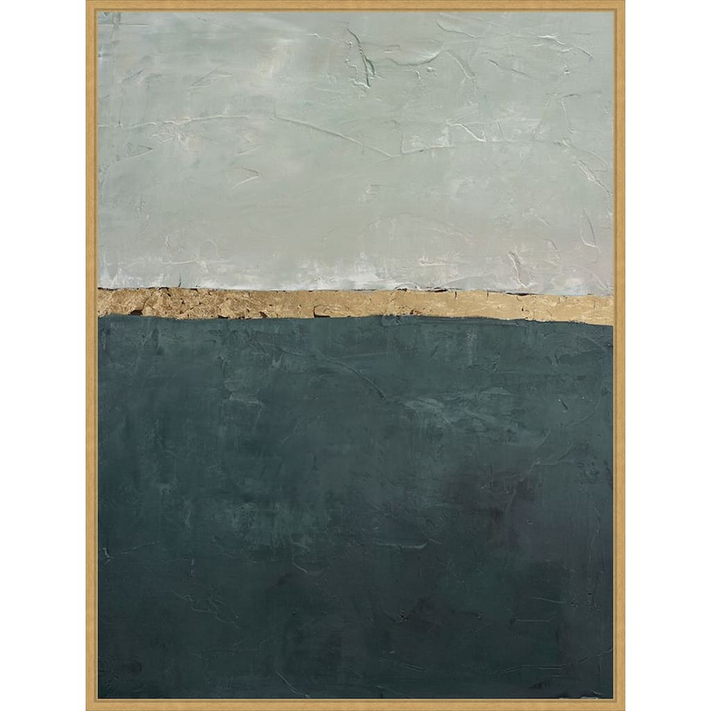 Rituals Sea by Design Fabrikken Framed Canvas Wall Art Print - Sylvie Bright Gold
