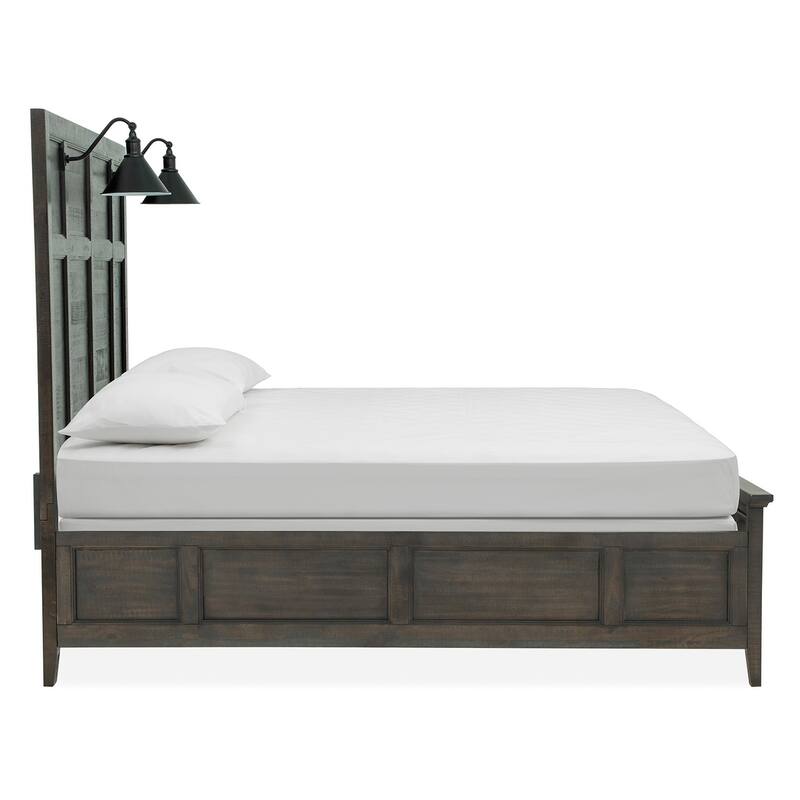 Magnussen Home Westley Falls Graphite Lamp Panel Bed
