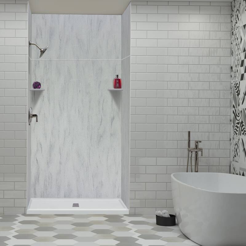 Transolid LWKX48367224 Lusso 96" H x 48" W x 36" D Three Wall Alcove