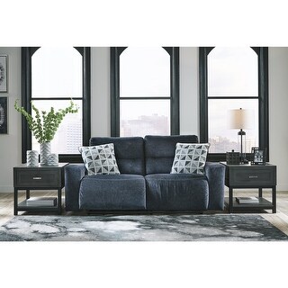 Signature Design by Ashley Paulestein Denim 2 Seat Reclining Power Sofa - 81"W x 41"D x 40"H