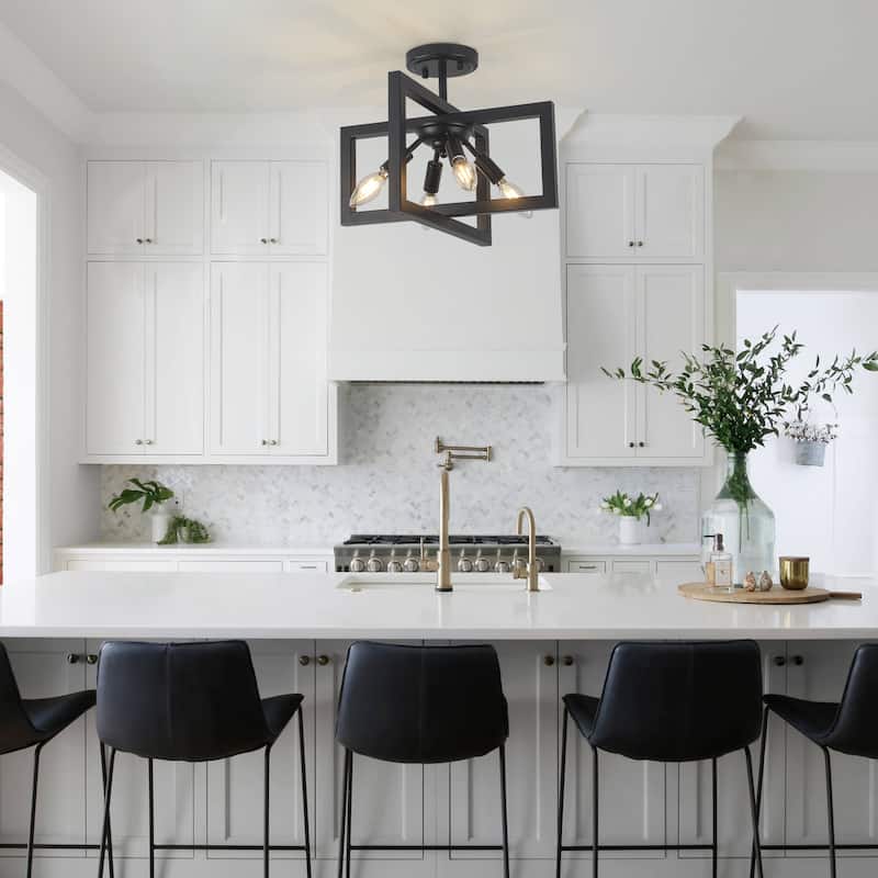 57.09-inch 56-light modern and stylish linear metal chandelier with crystal lampshades