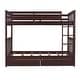 preview thumbnail 15 of 72, Wooden Bunk Bed Frame with Pull Out Storage Drawers, Headboard, Footboard, Ladder, Full-length Guardrail for Kids, Teens