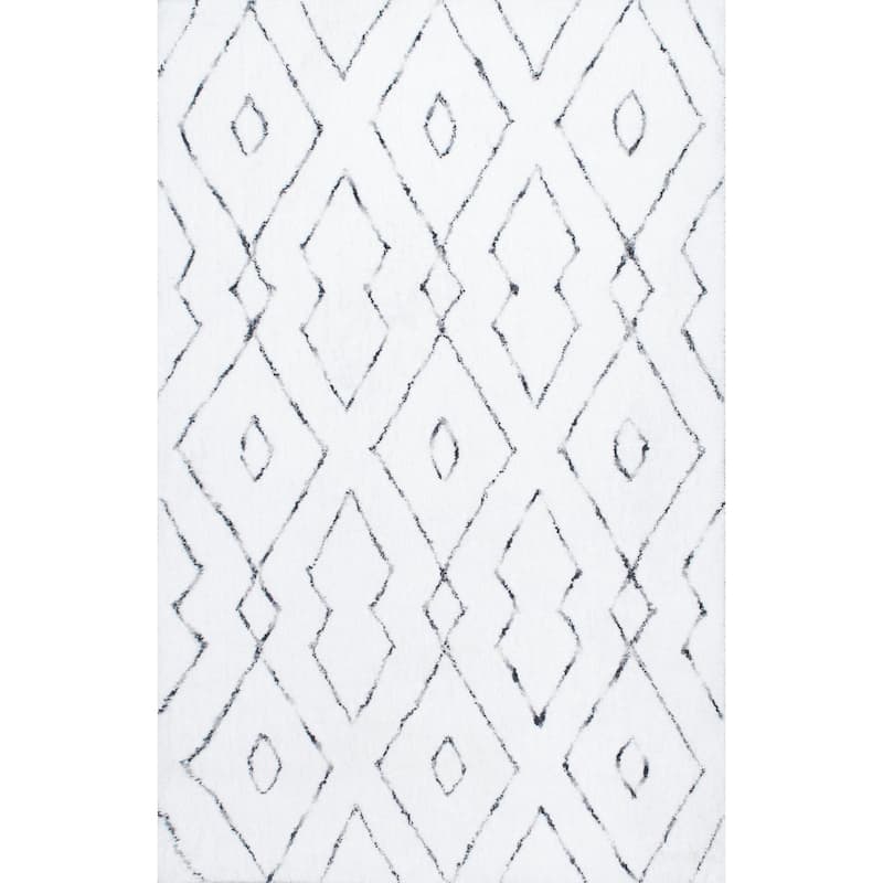 Nuloom Willow Contemporary Diamond Shag Area Rug