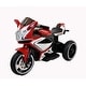 preview thumbnail 12 of 15, 6V Kids Ride On Motorcycle,380W Electric Ride On Motorcycle with Training Wheels, Light Wheels, Manual Throttle,Led Lights Red
