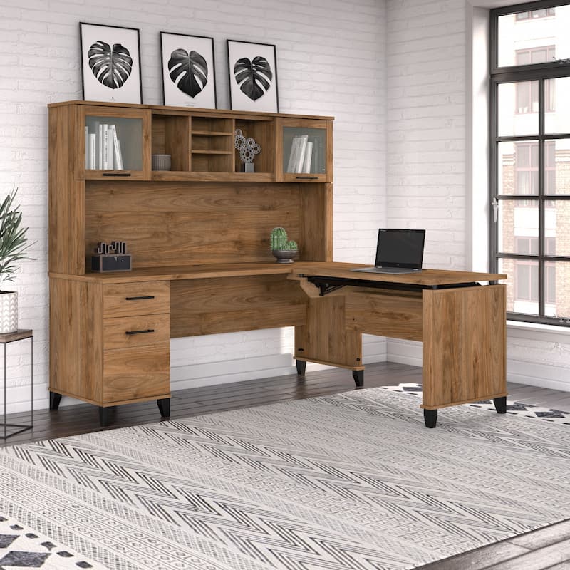 Bush Furniture Somerset 72W 3 Position Sit to Stand Desk