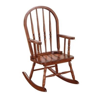 Wooden Youth Rocking Chair in Tobacco
