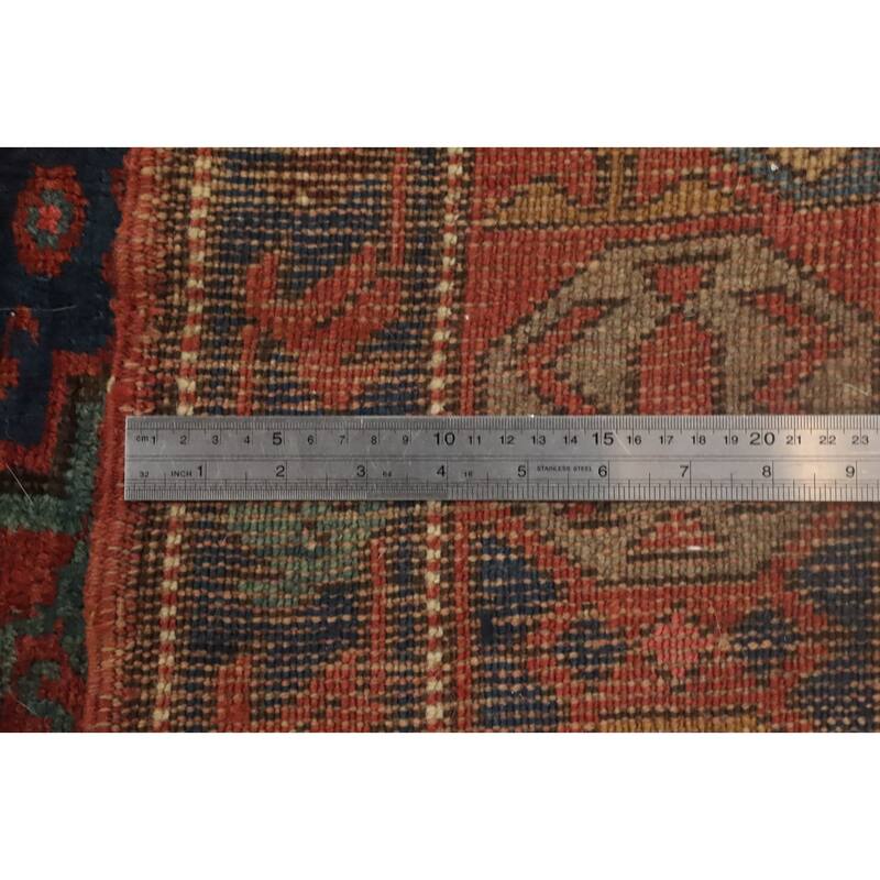 Hand Knotted Oriental 100% Wool Carpet Traditional Geometric Brown Afshar Area Rug - 11' 5'' X 5' 6''