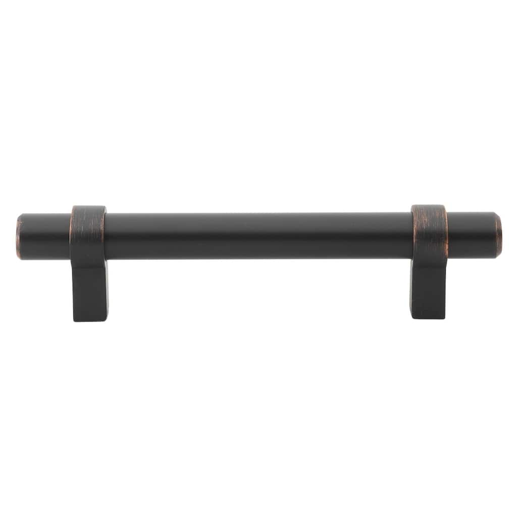 GlideRite 5-Pack 3-3/4-inch Center Solid Steel Euro Cabinet Pull