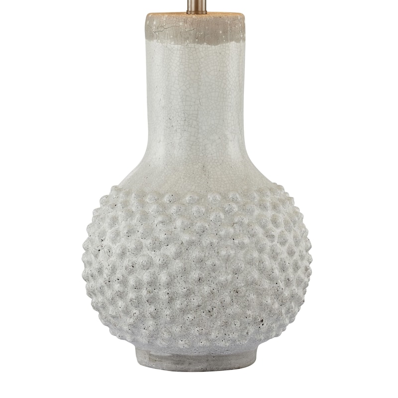 Downing 35" Table Lamp with Linen Shade, White