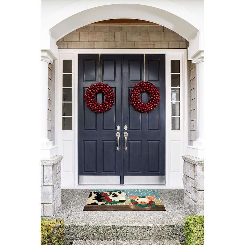 Liora Manne Frontporch Farm Holiday Indoor/Outdoor Rug - 20" x 30"