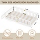 preview thumbnail 4 of 7, Toddler Floor Bed, Montessori Floor Bed with Rails and Lockable Door