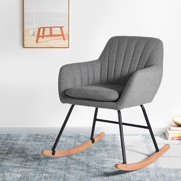 slide 2 of 20, Carson Carrington Saleboda Contemporary Rocking Chair