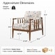 preview thumbnail 16 of 19, HULALA HOME Avidite Farmhouse Solid Wood Arm Chair with Full Assembly Set of 2