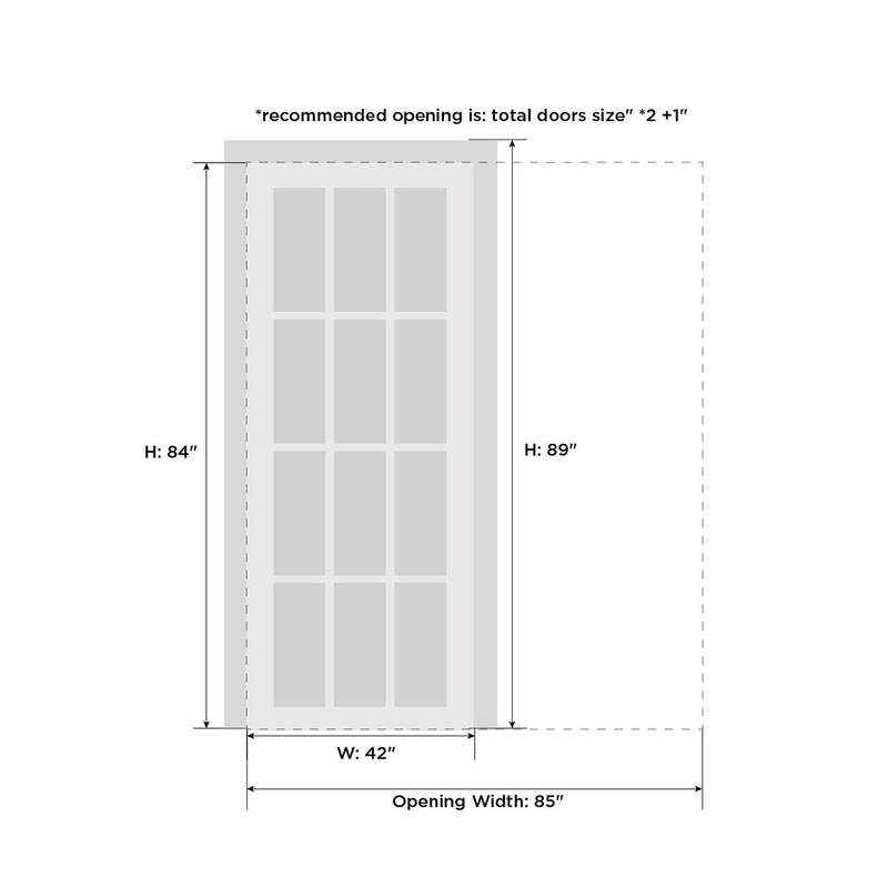 SartoDoors Planum 2102 | Interior French Doors French Door | Solid Wood w/ Glass | Hardware Set | 18x80, Oak