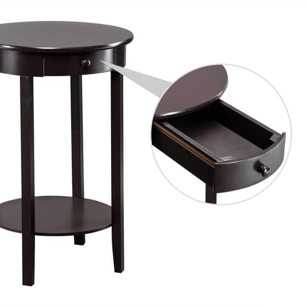 White Round End Table with Storage Basket and Metal Tray Top Bamboo Side Table for Living Room Bedroom Nightstand Table White Round End Table with Storage Basket and Metal Tray Top Bamboo Side Table for Living Room Bedroom Nightstand Table