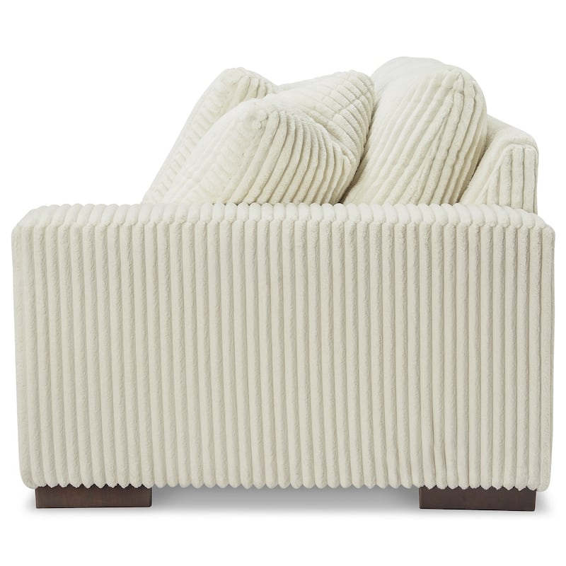 Signature Design by Ashley Lindyn White 2-Piece Sectional with Ottoman - 102" W x 70" D x 38" H