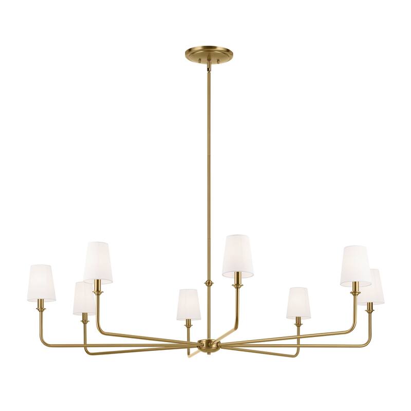 Kichler Lighting Pallas 52 in. 8-Light Chandelier - Brushed Natural Brass