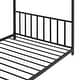 preview thumbnail 7 of 22, Twin Size Metal House Platform Bed with Solid Metal Legs