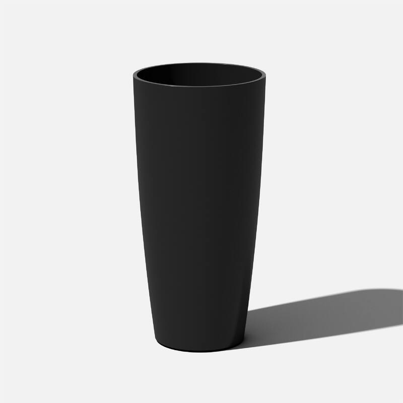 Veradek Pure Series Selena 28" Planter - 28 inch - Black