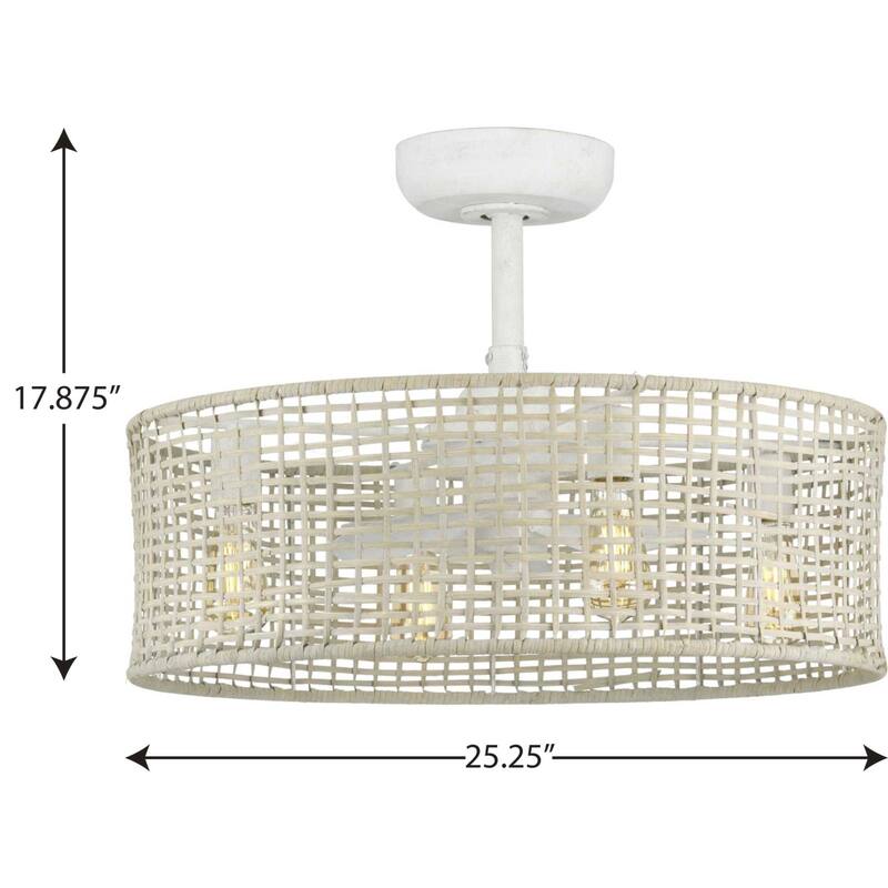 Progress Lighting Belva 14" 3 Blade Ceiling Fan