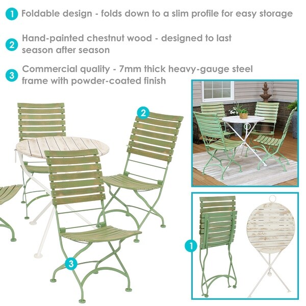 Shabby chic bistro table and chairs cheap