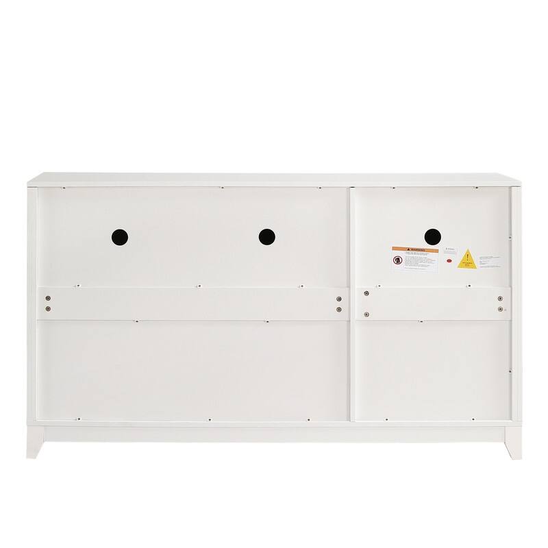 TV Stand for TVs up to 65 Inches, Modern Entertainment Center Media Console Cabinet with 2 Spacious Storage Space