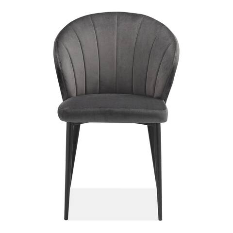 Aurelle Home Modern Curved High Back Upholstered Dining Chair