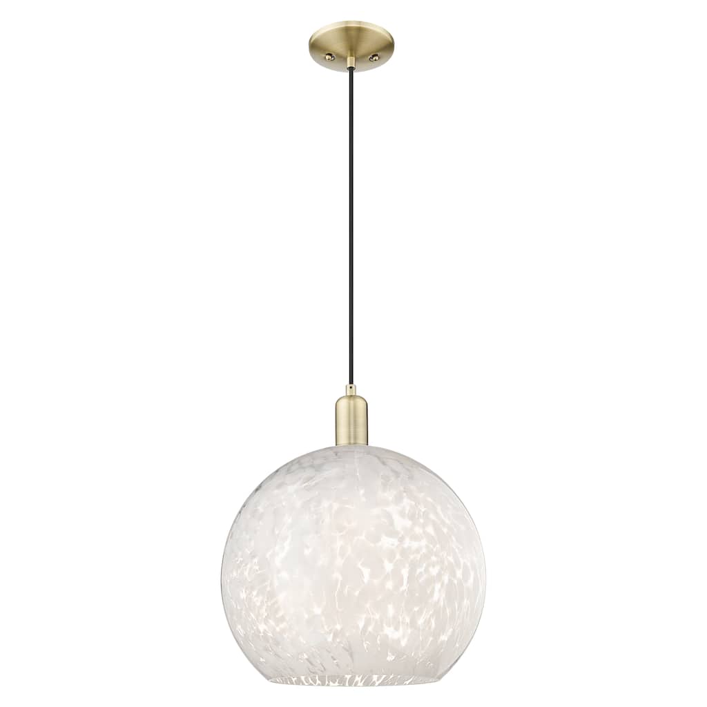 Innovations Lighting Endless Possibilities Arcadia - White Mouchette - 1 Light 14" Cord Hung Mini Pendant
