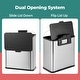 preview thumbnail 20 of 28, HOLDN’ STORAGE Trash Can and Recycling Bin Collection, Multi-Compartment Waste Organizer for Kitchen, Compost and Recycling