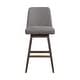preview thumbnail 110 of 176, Amalie Upholstered Bar Stool, Swivel Counter Height Stool with Solid Wood Frame