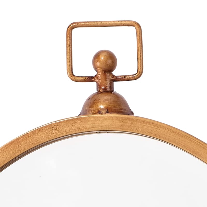 Alden Décor Ellie Iron Mirror, Black