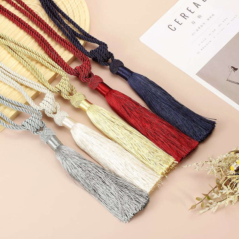 Handmade Elegant Curtain Tiebacks with Tassel
