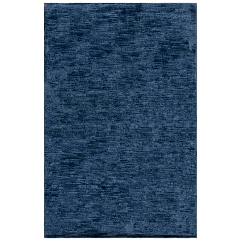 SAFAVIEH Handmade Mirage Anelija Modern Abstract Viscose Rug - 6' x 9' - Navy