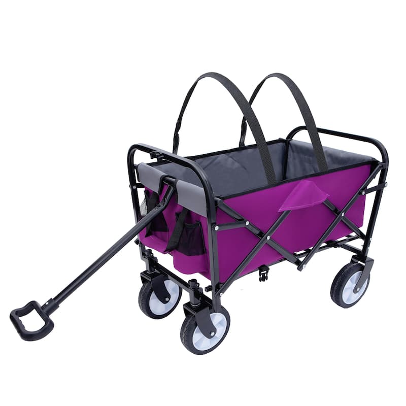 Minimeetall Strap, Collapsible Foldable Wagon Cart with strapping system Beach Wagon, Utility Cart, Utility Wagon Grocery Cart