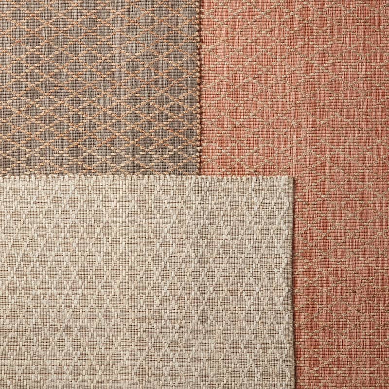 Misha Natural Trellis Area Rug