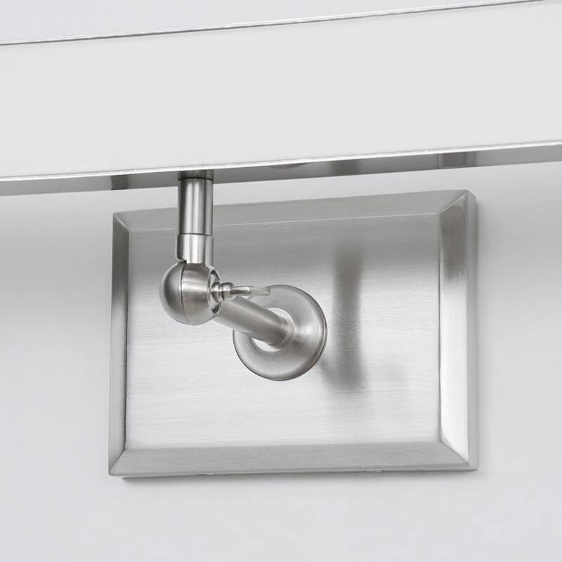 1-Light Brass/Matte Black/Chrome Dimmable Linear LED Iron Wall Light with Warm 3000K Light