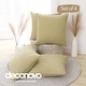preview thumbnail 19 of 89, Deconovo Faux Linen Throw Pillow Covers 4 PCS(Cover Only) 16"x16" - Flax Yellow