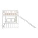 preview thumbnail 20 of 22, Playful Design Wood Loft Bed with Guardrails, Slide and Ladder, Twin size