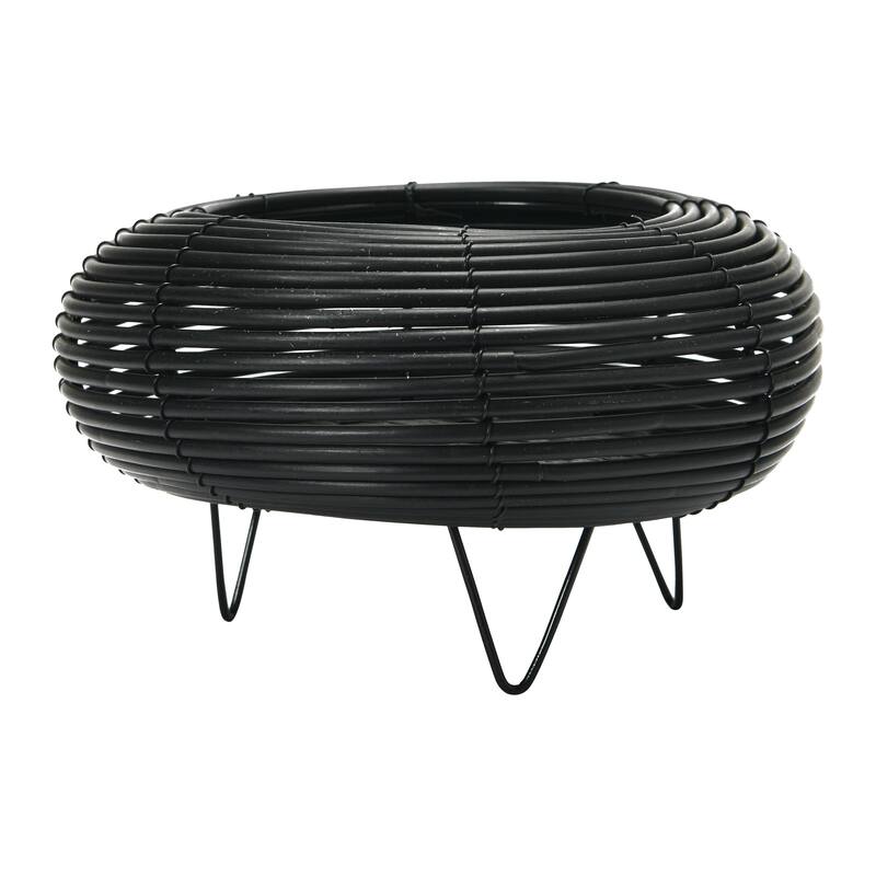 Plastic Planter with Metal Feet