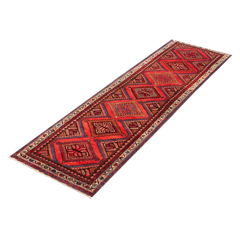 ECARPETGALLERY Hand-knotted Konya Anatolian Red Wool Rug - 2' 11" x 9' 7"