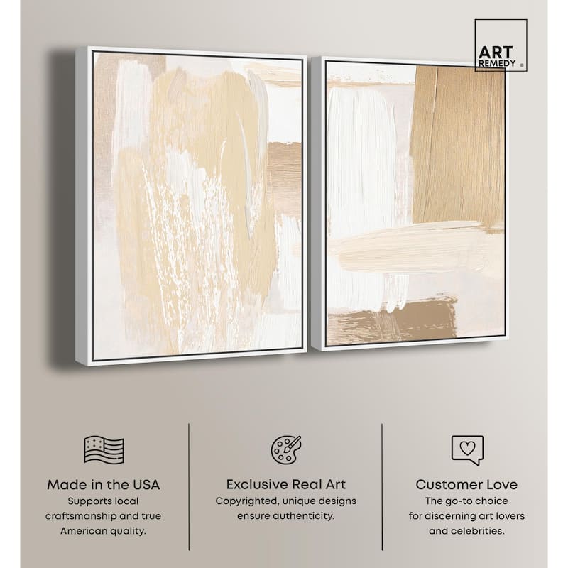 Tactile Textures II Canvas Set of 2 by Art Remedy