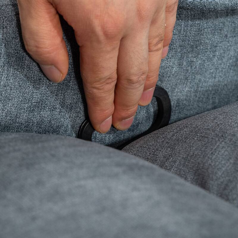 Manual Massage Recliner Chair, Overstuffed Rocker Chairs with Heat and 2 Cup Holders & USB Charge Port, for Living Room