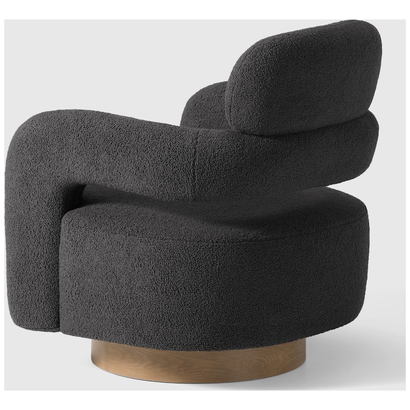 Bayville 29" Wide Sherpa Swivel Chair (Set of 2)