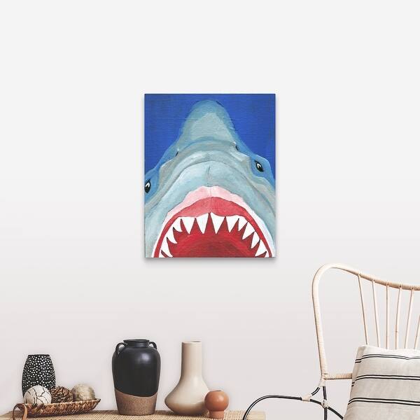 Shop Shark Canvas Wall Art Overstock 16891714