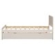 preview thumbnail 9 of 31, Twin Bed with Trundle, Wood Bed Frame with Headboard and Footboard Wood Platform Captain Beds for Kids Teens Adults
