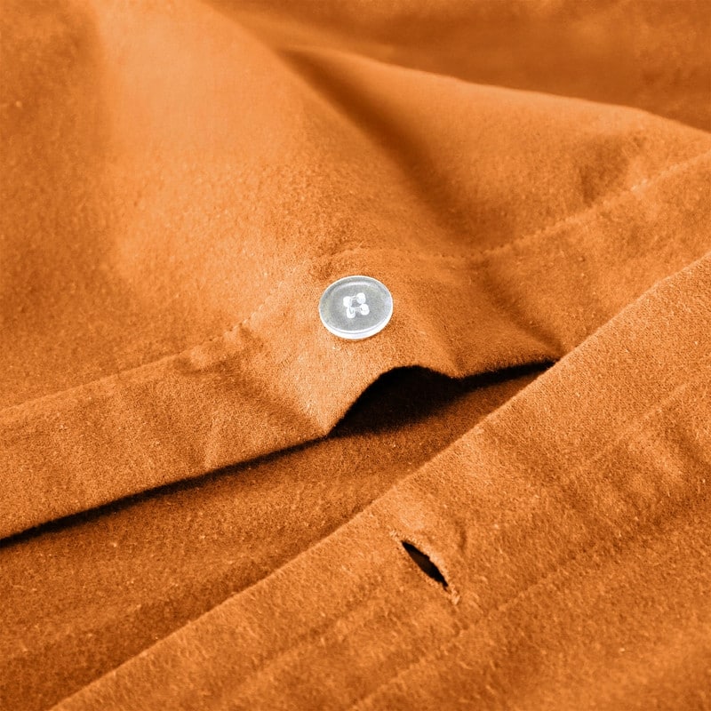 Superior Classic Solid Flannel Cotton Duvet Cover Set
